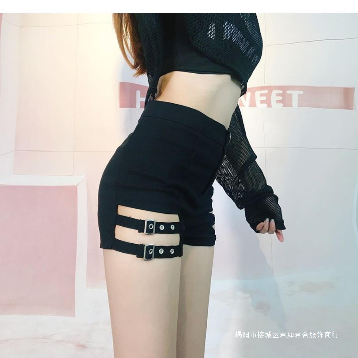 Lisa Same Stage Costume Spice Girls Essential Bottoming Pants Jazz DS Hot Pants Steel Pipe Dancing High Waist Shorts