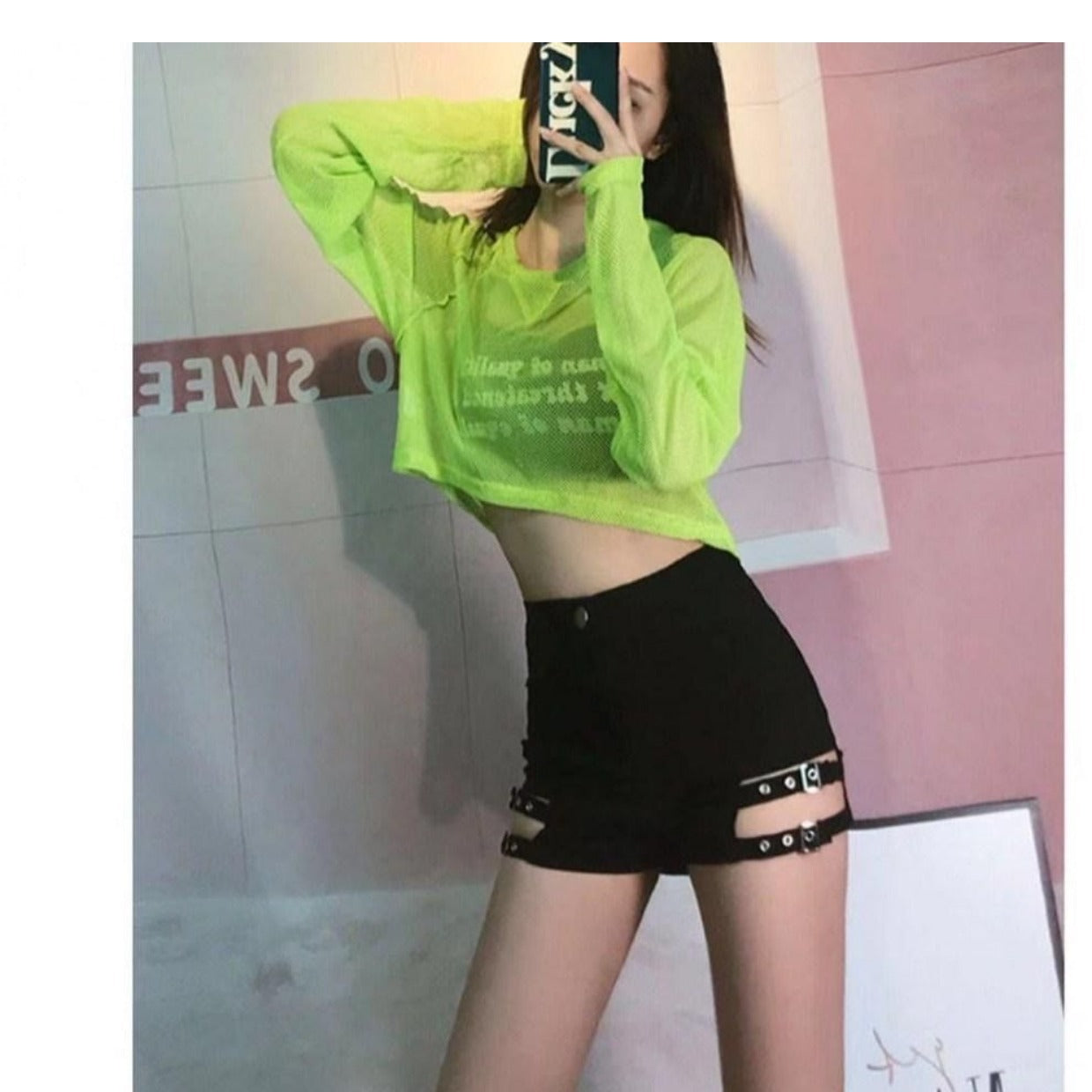 Lisa Same Stage Costume Spice Girls Essential Bottoming Pants Jazz DS Hot Pants Steel Pipe Dancing High Waist Shorts