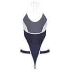 Womens Bikini Swimsuit Anime Kawaii Bodysuit Swimwear Hollow Out High Cutting Leotard Lingerie One-piece Beachwear