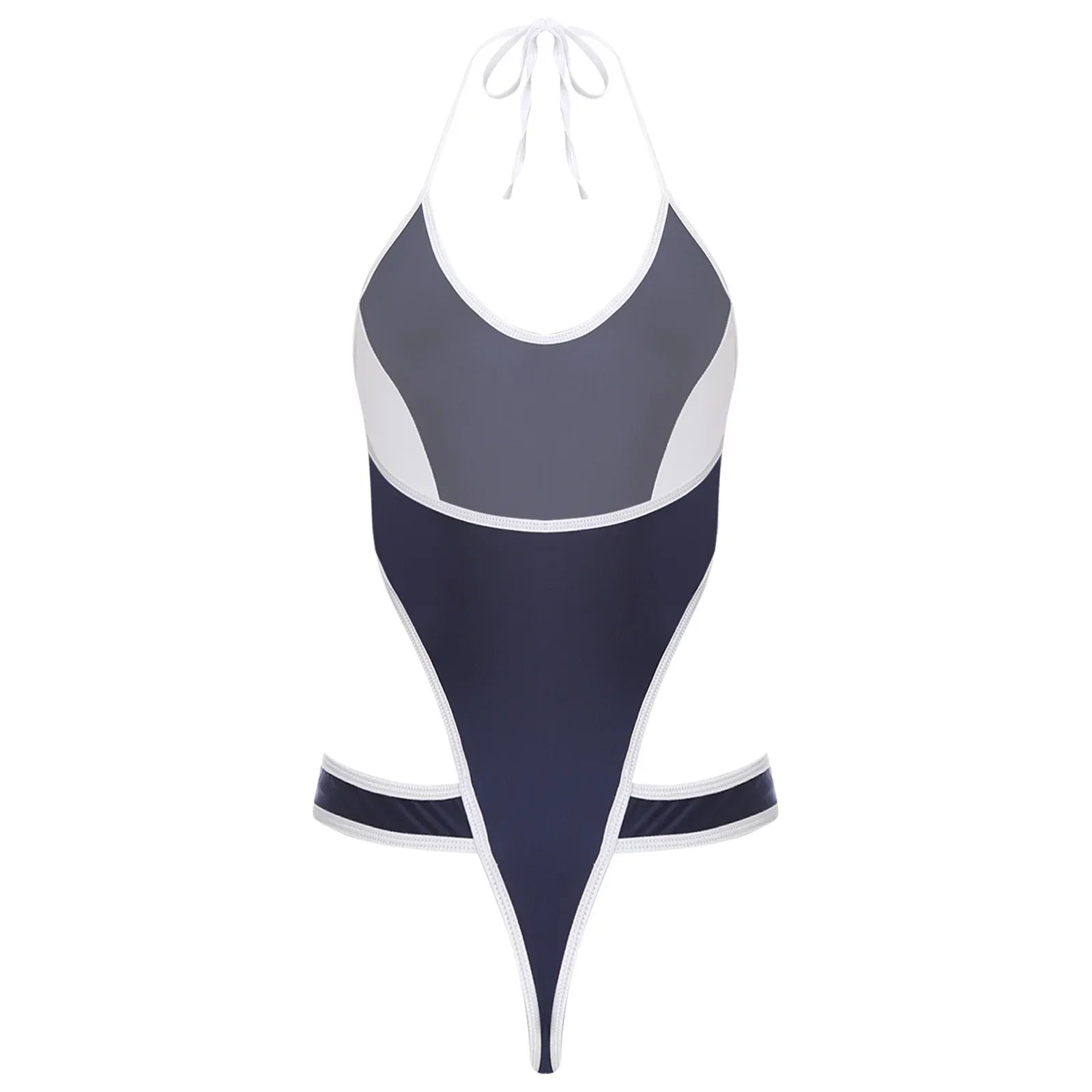 Womens Bikini Swimsuit Anime Kawaii Bodysuit Swimwear Hollow Out High Cutting Leotard Lingerie One-piece Beachwear
