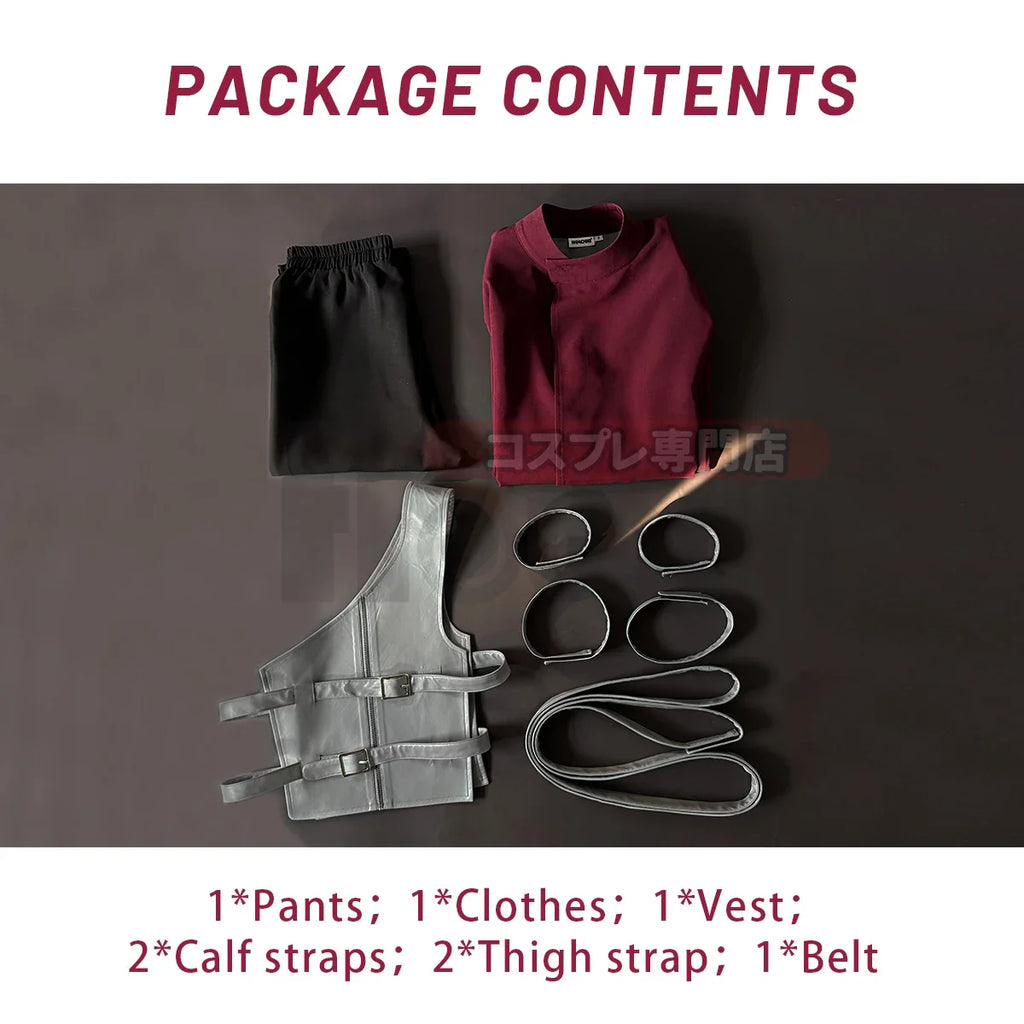HOLOUN Anime Gaara Cosplay Costume Coat Pants Vest Belt Animation Convention Halloween Christmas Gift