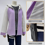 HOLOUN Anime Hyuga Hinata Cosplay Costume Wig Tracksuit Pants Fish Net Top Leg Pouch Cos Convention Daily Wear Gift