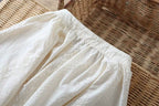 Jacquard Embroidery Balloon-Sleeve Blouse - kawaii-inspired outfit in pastel colors - 69708936