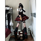 Sweetheart Idol Rock Lolita Costume Set - kawaii-inspired outfit in pastel colors - 24340462
