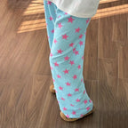 Anime JOJO STEEL BALL RUN Jonathan Joestar Cosplay Pants Costume Blue Casual Pants Summer Home Pajamas Clothes