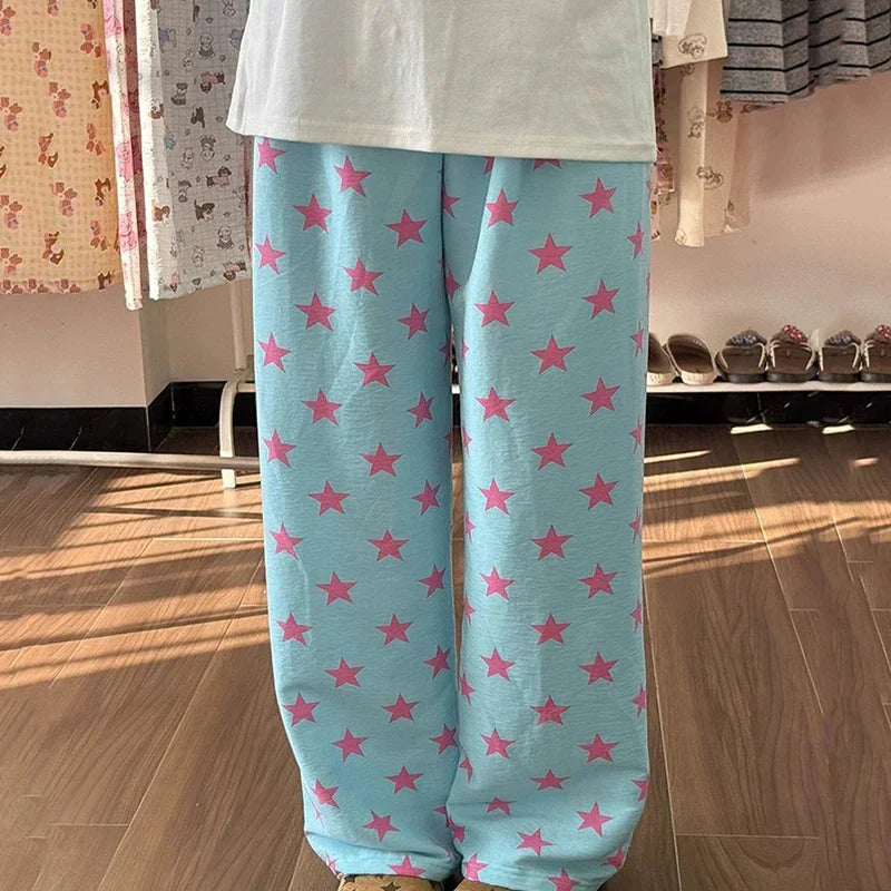 Anime JOJO STEEL BALL RUN Jonathan Joestar Cosplay Pants Costume Blue Casual Pants Summer Home Pajamas Clothes