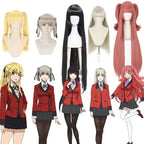Anime Kakegurui Jabami Yumeko Cosplay Costume Meari Saotome Sayaka Compulsive Gambler School Uniform Girl Pleated Skirt