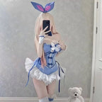 Anime My Dress Up Darling Kitagawa Marin Cosplay Costume Girl Blue Dress Cute Sexy Bunny Girl Uniform Halloween Clothes