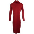 Knitted Turtleneck Dress - All Dresses - 2