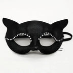 Sexy Lace Mask Women Cat Cosplay Supplies Dance Party Performance Masquerade Fox Mask Couple Animal Face Decor Eyes