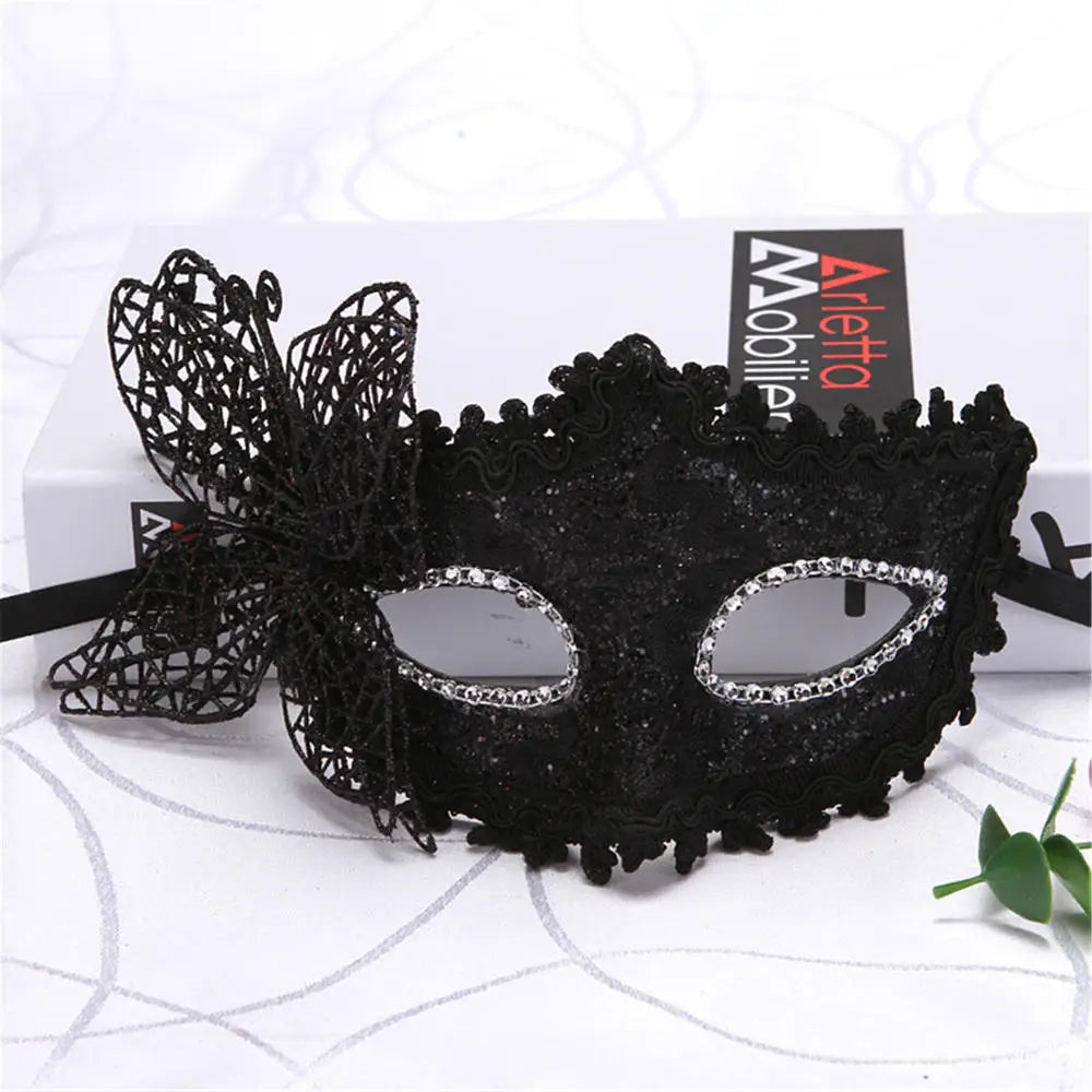 Sexy Lace Mask Women Cat Cosplay Supplies Dance Party Performance Masquerade Fox Mask Couple Animal Face Decor Eyes