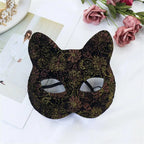 Sexy Lace Mask Women Cat Cosplay Supplies Dance Party Performance Masquerade Fox Mask Couple Animal Face Decor Eyes