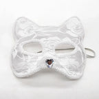 Sexy Lace Mask Women Cat Cosplay Supplies Dance Party Performance Masquerade Fox Mask Couple Animal Face Decor Eyes