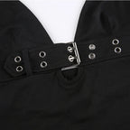 Lace-Up Backless Crop Top - Crop Top