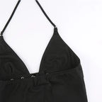 Lace-Up Backless Crop Top - Crop Top