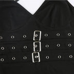 Lace-Up Backless Crop Top - Crop Top
