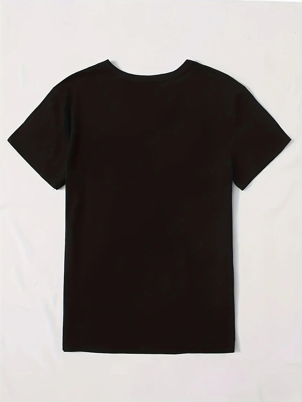 Cute Print Solid Crew Neck T-Shirt Short Sleeve Casual Every Day Top For All Season Women’s Clothing