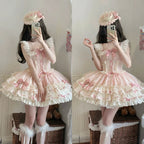 Butterfly Ballet Lolita Cake Dress - kawaii-inspired outfit in pastel colors - 74166708