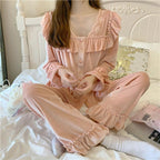Japanese GP Gold Velvet Nightgown Women’s 2022 Autumn New Palace Style Pure Desire Style Long Sleeve Pajamas High-grade