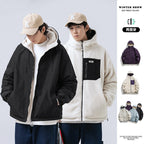 Cross-Border Live Broadcast Plus Velvet Jacket for Men Autumn and Winter Cotton Clothing Season New Style for Couples