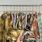Loose Plaid Button-Up Shirt - Button-Up Shirt