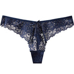 Sexy Low-Waist Pure Lust Lace Thong Women’s Skin-Friendly Cotton Crotch Invisible Temptation Seamless Sexy T-Pants
