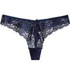 Sexy Low-Waist Pure Lust Lace Thong Women’s Skin-Friendly Cotton Crotch Invisible Temptation Seamless Sexy T-Pants