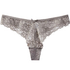 Sexy Low-Waist Pure Lust Lace Thong Women’s Skin-Friendly Cotton Crotch Invisible Temptation Seamless Sexy T-Pants