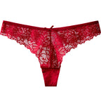 Sexy Low-Waist Pure Lust Lace Thong Women’s Skin-Friendly Cotton Crotch Invisible Temptation Seamless Sexy T-Pants