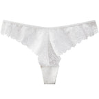 Sexy Low-Waist Pure Lust Lace Thong Women’s Skin-Friendly Cotton Crotch Invisible Temptation Seamless Sexy T-Pants