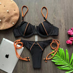RUOTONGSEPT New Sexy Push up Bikini Set Swimsuit Women’s low-waist Swimwear For Female Two Piece Beachwear 2023 Bathing