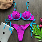 RUOTONGSEPT New Sexy Push up Bikini Set Swimsuit Women’s low-waist Swimwear For Female Two Piece Beachwear 2023 Bathing