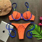 RUOTONGSEPT New Sexy Push up Bikini Set Swimsuit Women’s low-waist Swimwear For Female Two Piece Beachwear 2023 Bathing