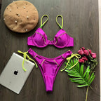 RUOTONGSEPT New Sexy Push up Bikini Set Swimsuit Women’s low-waist Swimwear For Female Two Piece Beachwear 2023 Bathing