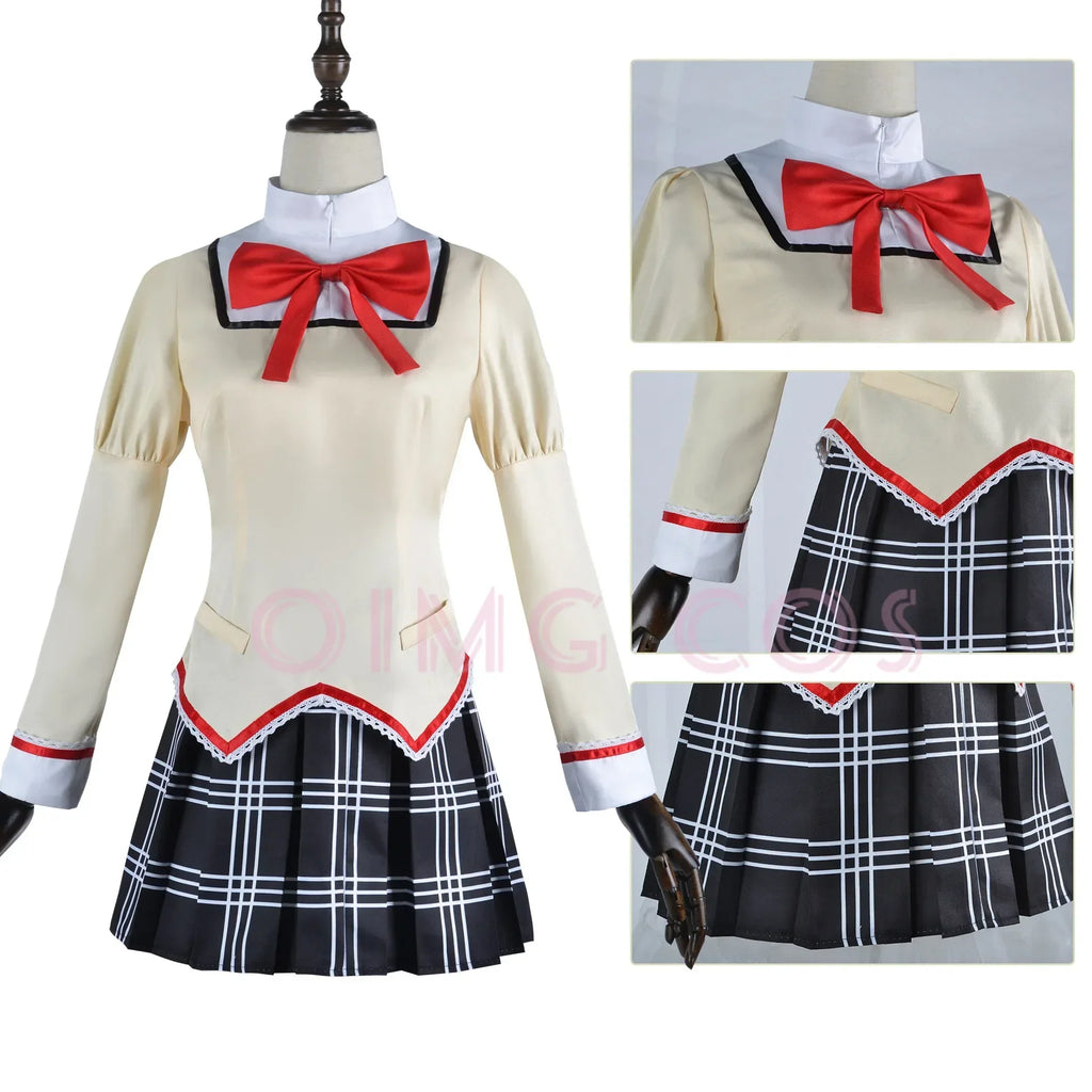 Kaname Madoka Akemi Homura Cosplay Costume School Uniform Puella Magi Madoka Magica Adult Anime Halloween Costumes