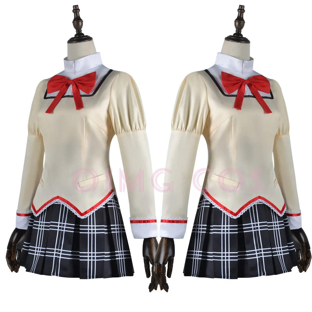 Kaname Madoka Akemi Homura Cosplay Costume School Uniform Puella Magi Madoka Magica Adult Anime Halloween Costumes