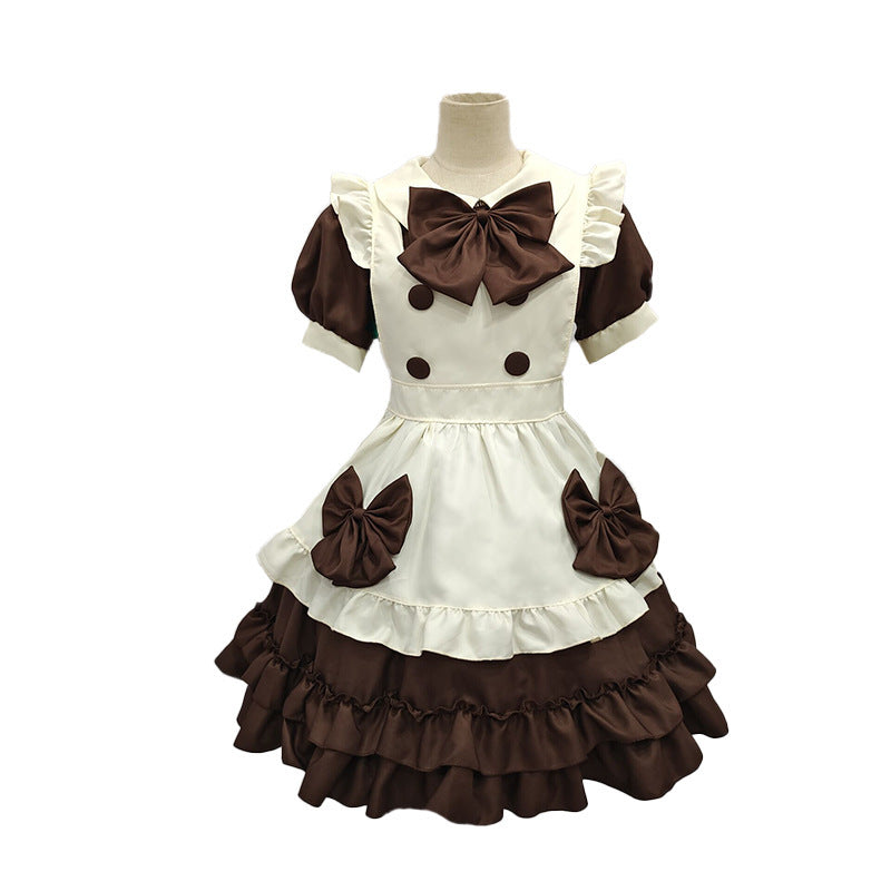 Export Two-Dimensional Dress Lolita Loli Dress Maid Uniform Soft Girl Cafe Maid Uniform Waiter