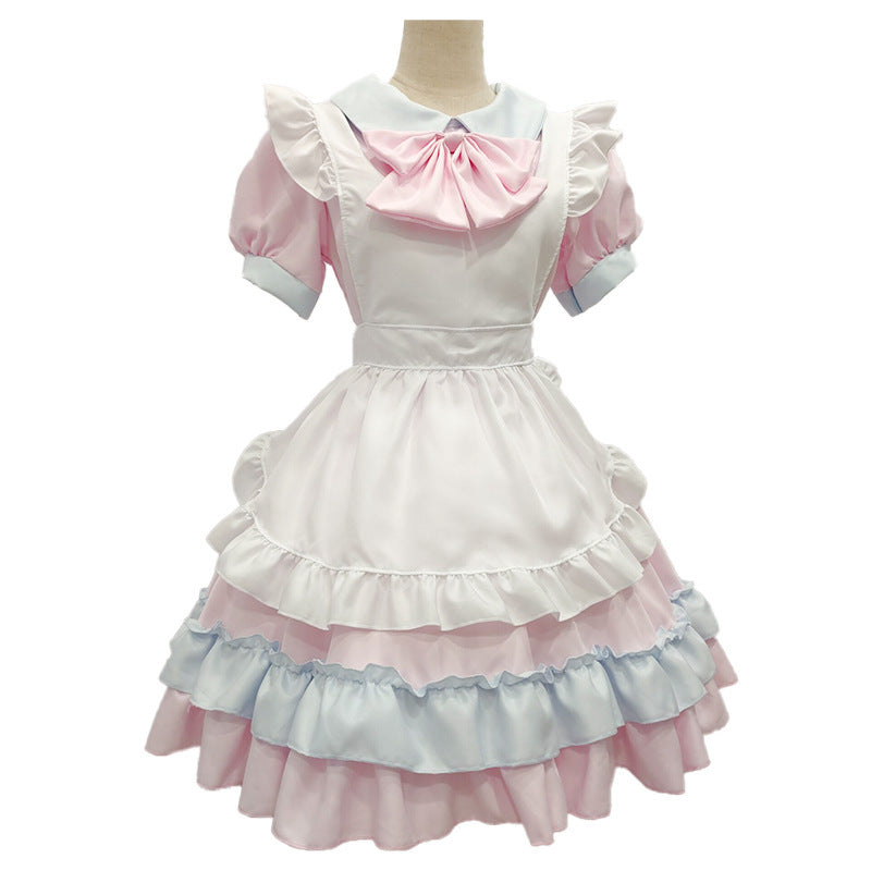 Export Two-Dimensional Dress Lolita Loli Dress Maid Uniform Soft Girl Cafe Maid Uniform Waiter