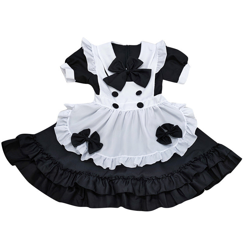 Export Two-Dimensional Dress Lolita Loli Dress Maid Uniform Soft Girl Cafe Maid Uniform Waiter