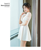 Crystal Bow Mesh Princess Mini Dress - kawaii-inspired outfit in pastel colors - 81921793