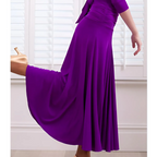 Long Dance Skirt Pull-On Waist for Rehearsal and Performance
