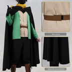 HOLOUN Zero Anime Natsuki Subaru Cosplay Costume Black Cloak Vest T-shirt Pants Scarf Glove
