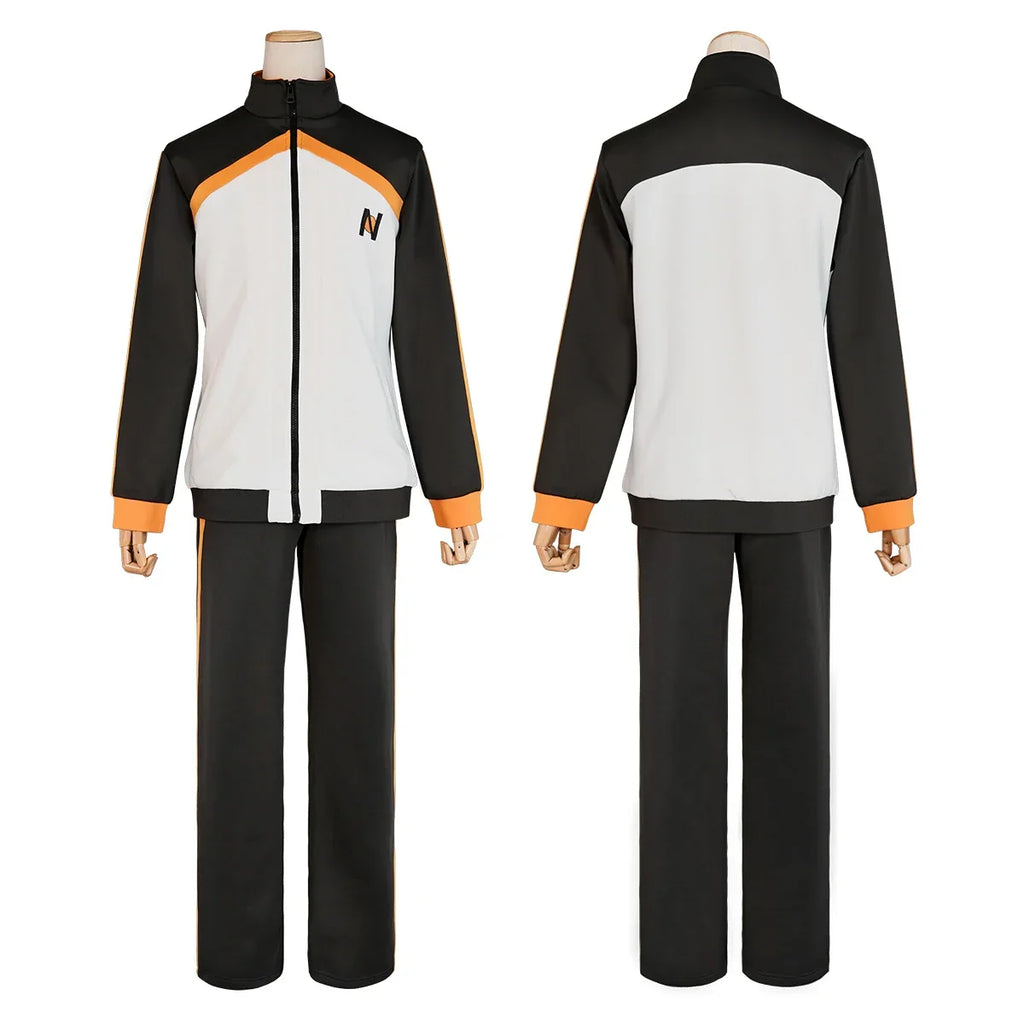 HOLOUN Zero Anime Natsuki Subaru Cosplay Costume Embroidery Full Zip Tracksuit Elastic Pants - Costume only / XXL