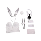 ROLECOS NIKKE Goddess of Victory Blanc Bunny Costume Noir Bunny Suit Women Sexy Cosplay Suit White and Black Jumpsuits