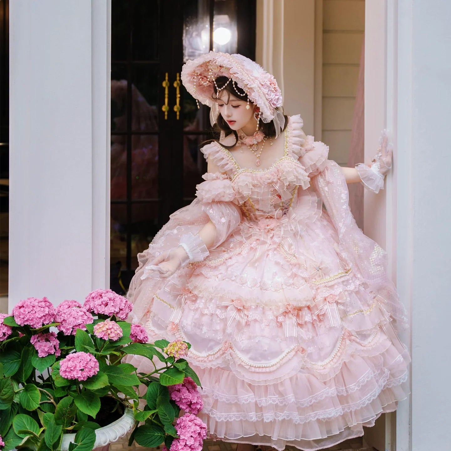 Blush Princess Lolita Ball Gown Dress - kawaii-inspired outfit in pastel colors - 25784831