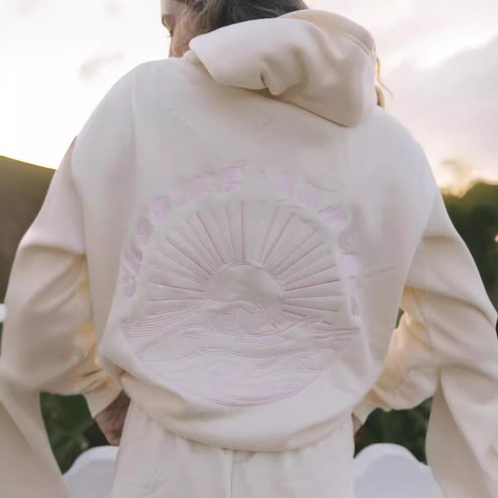 Sunset Wave Pastel Hoodie - kawaii-inspired outfit in pastel colors - 80481716