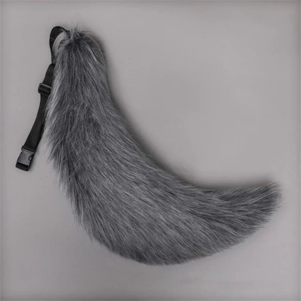Anime COS Cat Fox Tails Plush Cosplay Costumes Big Tails Dog Furry Tail Role Play Party Performance Props Fursuit Tail