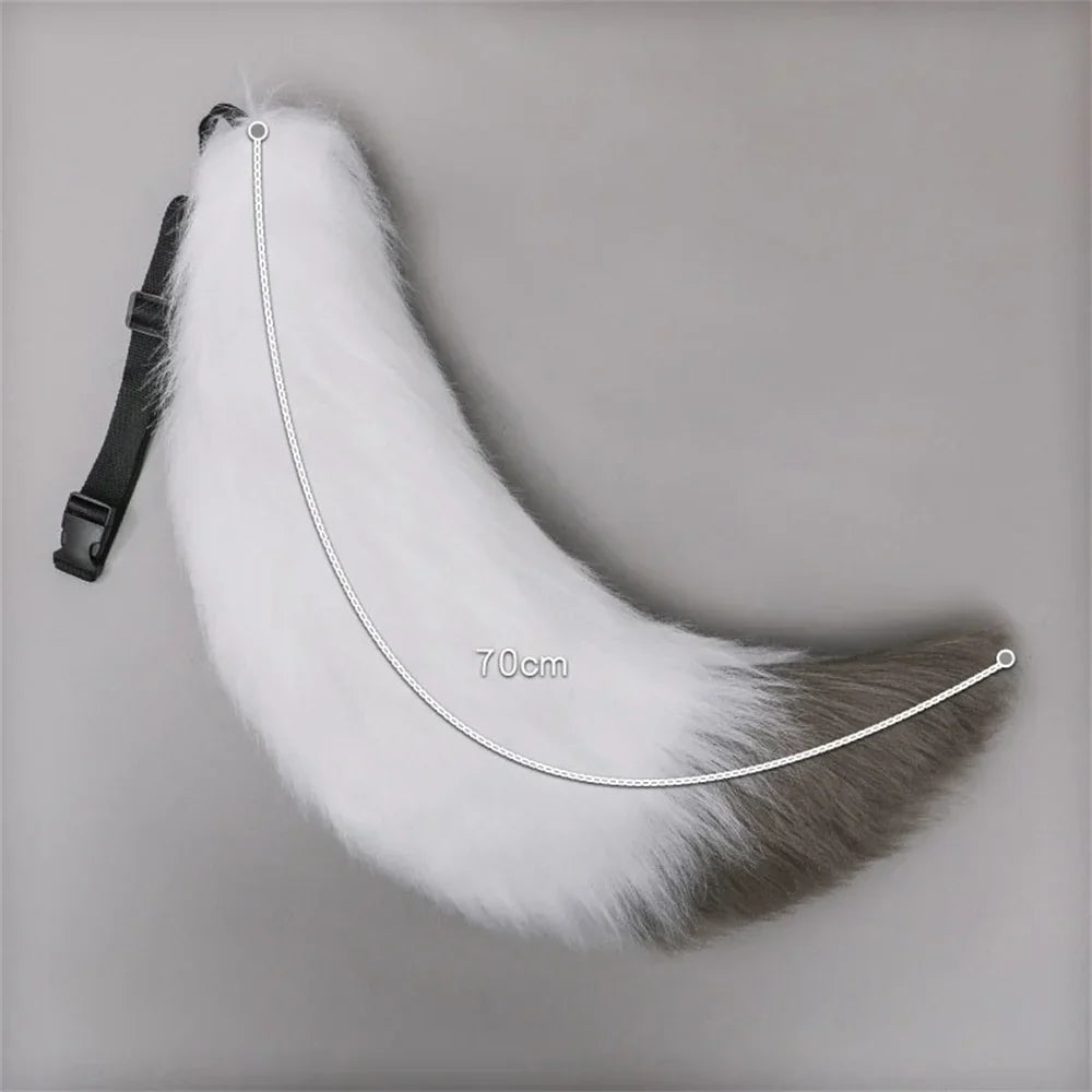 Anime COS Cat Fox Tails Plush Cosplay Costumes Big Tails Dog Furry Tail Role Play Party Performance Props Fursuit Tail