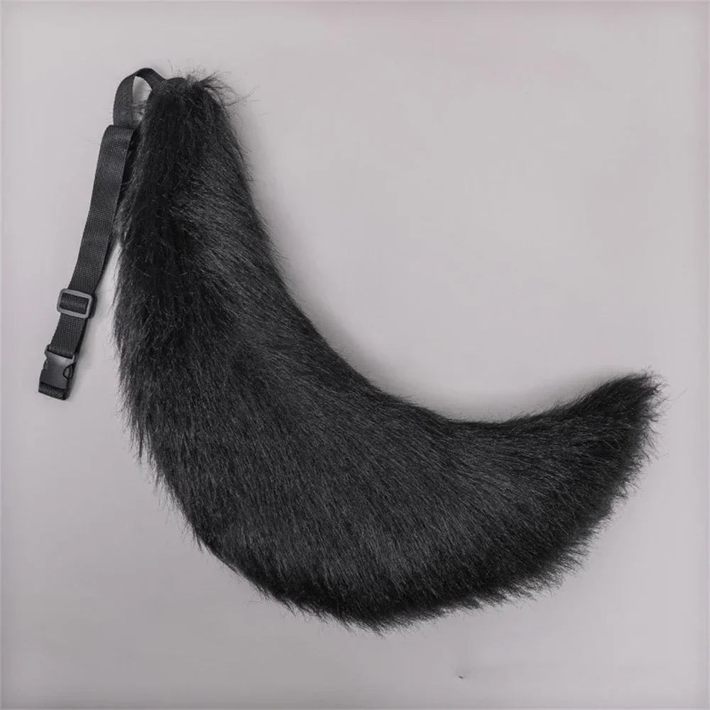 Anime COS Cat Fox Tails Plush Cosplay Costumes Big Tails Dog Furry Tail Role Play Party Performance Props Fursuit Tail