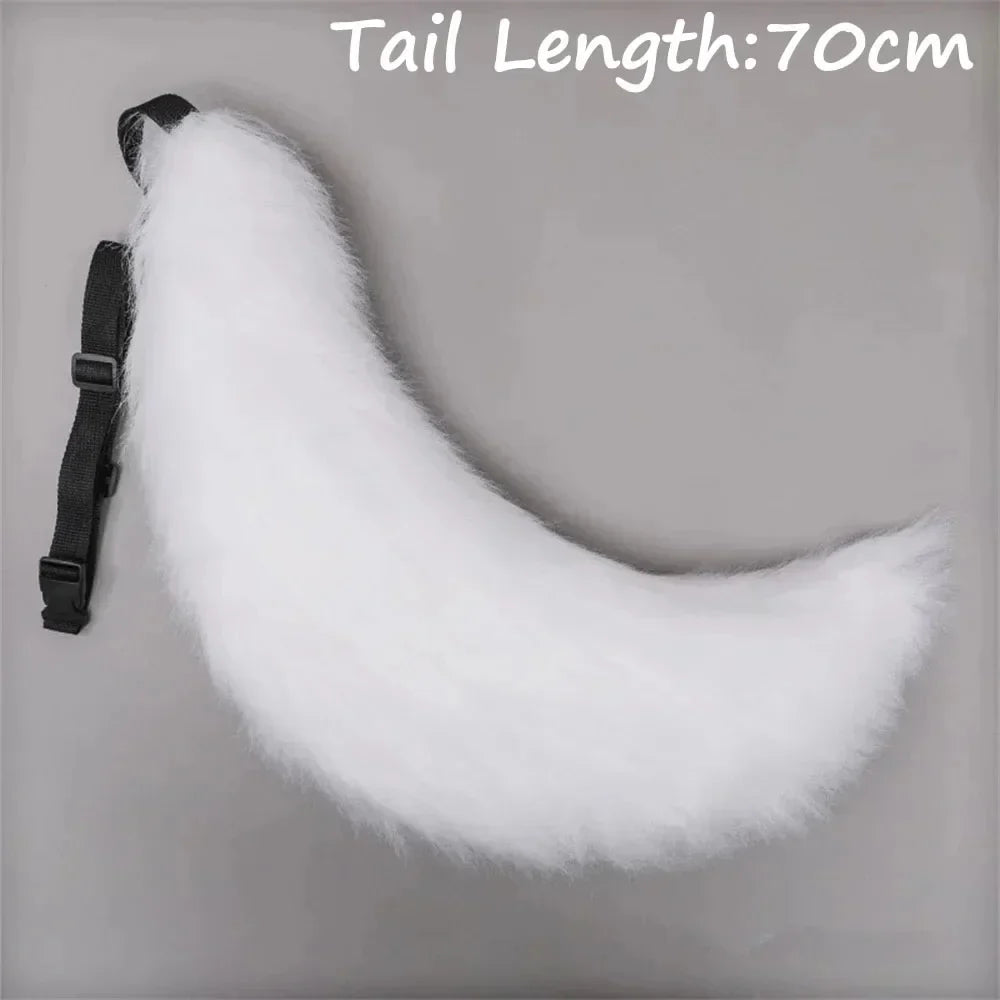 Anime COS Cat Fox Tails Plush Cosplay Costumes Big Tails Dog Furry Tail Role Play Party Performance Props Fursuit Tail